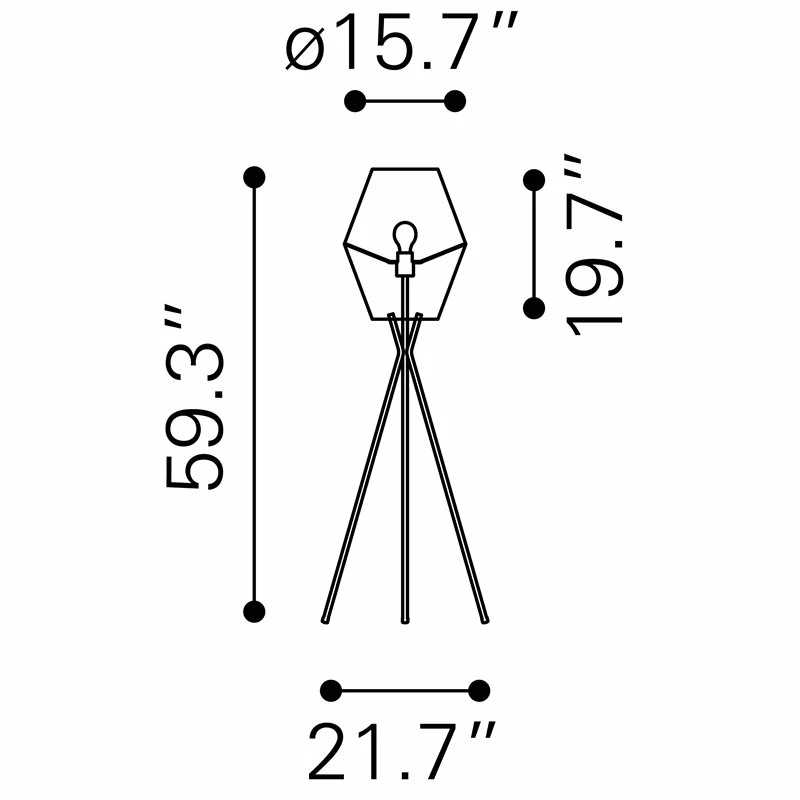 Wholesale ๐ Eden Home Modern 1-Light Floor Lamp In Black โ 11 Wholesale ๐ Eden Home Modern 1-Light Floor Lamp In Black โ - Image 9