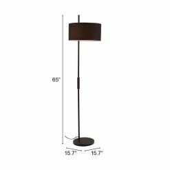 Cheapest 🔥 Eden Home Modern 1-Light Floor Lamp In Black 🥰 -Henn&Hart shop 2530569 8 L