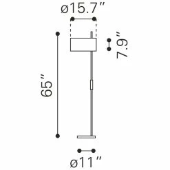 Cheapest 🔥 Eden Home Modern 1-Light Floor Lamp In Black 🥰 -Henn&Hart shop 2530569 9 L