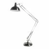 Promo ⭐ American Home Classic Olivia 1-Light Modern Metal Floor Lamp In Brushed Silver 💯