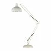Discount 🧨 American Home Classic Olivia 1-Light Modern Steel Metal Floor Lamp In White ✔️