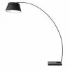 Flash Sale 👏 American Home Classic Rachel 1-Light Marble And Steel Floor Lamp In Black 🥰 -Henn&Hart shop 2546173 L