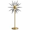 Brand new ⭐ Contempolights Jasper 64" Modern Metal & Glass Floor Lamp In Gold 👍 -Henn&Hart shop 2546694 L