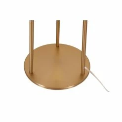 Cheapest ⭐ Contempolights Merano 64" 1-Light Mid-Century Metal & Glass Floor Lamp In Gold 🔔 -Henn&Hart shop 2546734 4 L