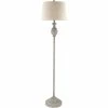 Best reviews of 💯 Surya Hadlee 59" 1-Light Traditional Linen And Metal Floor Lamp In Gray/Natural 😀