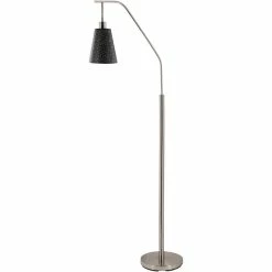 Best Pirce ๐ Surya Lars 1-Light Traditional Metal Floor Lamp In Nickel And Black โญ