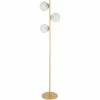 New ⭐ Surya Jacoby 3-Light Modern Glass And Metal Floor Lamp In Gold/White ✨