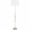 Deals 👍 Surya Jace 1-Light Modern Polyester And Metal Floor Lamp In Silver/White 🎁