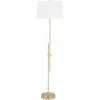 Buy 💯 Surya Jace 1-Light Modern Polyester And Metal Floor Lamp In Brass/White 🔔