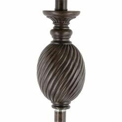 Hot Sale 🥰 Surya Defoe 59" 1-Light Traditional Linen And Metal Floor Lamp In Brown/Natural 🔥 -Henn&Hart shop 2563901 2 L