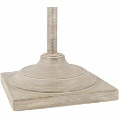 Best deal 🎁 Surya Darwin 59" 1-Light Traditional Linen And Metal Floor Lamp In Gray/Natural 🔥 -Henn&Hart shop 2563903 3 L