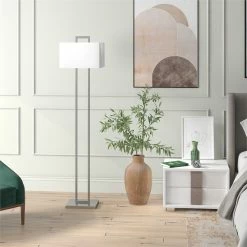 Cheap ๐ Henn&Hart 14" Brushed Nickel Finish Metal/Fabric Floor Lamp ๐ 10 Cheap ๐ Henn&Hart 14" Brushed Nickel Finish Metal/Fabric Floor Lamp ๐ -Henn&Hart shop 2572088 2 L