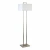 Cheap 👏 Henn&Hart 14" Brushed Nickel Finish Metal/Fabric Floor Lamp 🛒 -Henn&Hart shop 2572088 L