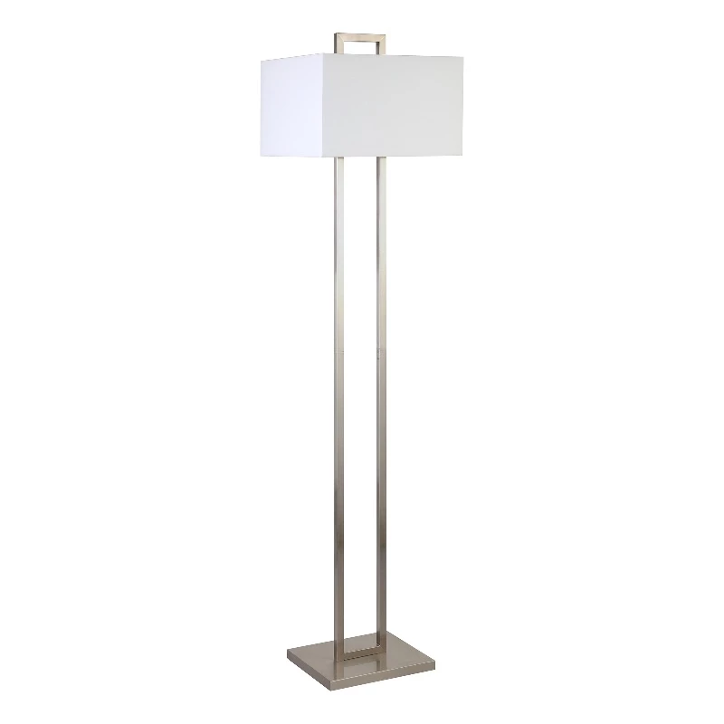 Cheap ๐ Henn&Hart 14" Brushed Nickel Finish Metal/Fabric Floor Lamp ๐ 3 Cheap ๐ Henn&Hart 14" Brushed Nickel Finish Metal/Fabric Floor Lamp ๐