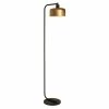 Best reviews of 🤩 Maklaine Industrial Metal Floor Lamp With Brass Dome Shade In Black ⌛ -Henn&Hart shop 2575355 L