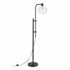 Coupon 😀 Maklaine Industrial Height Adjustble Floor Lamp In Black And Bronze 🧨
