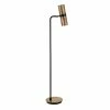 Best Sale 🌟 Maklaine Contemporary 62' Metal Golden Brass Cylindrical Floor Lamp 🌟