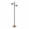 Deals 😍 Maklaine Contemporary 68" Metal Floor Lamp In Copper And Black 🎁