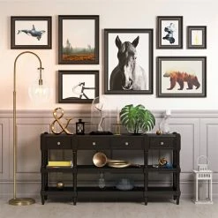 Top 10 🤩 Maklaine Contemporary Metal Arc Floor Lamp In Brass And Gold 🌟 -Henn&Hart shop 2575398 11 L