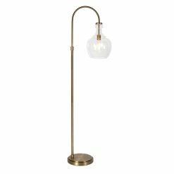Top 10 🤩 Maklaine Contemporary Metal Arc Floor Lamp In Brass And Gold 🌟 -Henn&Hart shop 2575398 3 L