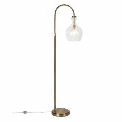 Top 10 🤩 Maklaine Contemporary Metal Arc Floor Lamp In Brass And Gold 🌟 -Henn&Hart shop 2575398 9 L