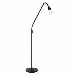 Flash Sale 🌟 Maklaine Contemporary 65.75 " Metal Arc Floor Lamp In Black And Bronze ✨ -Henn&Hart shop 2575399 3 L