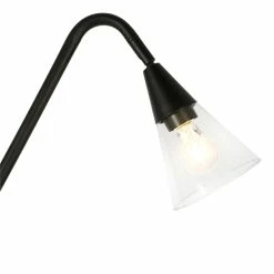 Flash Sale 🌟 Maklaine Contemporary 65.75 " Metal Arc Floor Lamp In Black And Bronze ✨ -Henn&Hart shop 2575399 8 L