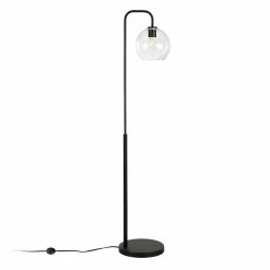 Best deal 🤩 Maklaine Contemporary 62.5" Metal Arc Floor Lamp In Black And Bronze 🥰 -Henn&Hart shop 2575406 8 L