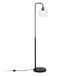 Best deal 🤩 Maklaine Contemporary 62.5" Metal Arc Floor Lamp In Black And Bronze 🥰 -Henn&Hart shop 2575406 9 L