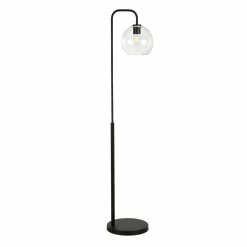 Best deal 🤩 Maklaine Contemporary 62.5" Metal Arc Floor Lamp In Black And Bronze 🥰