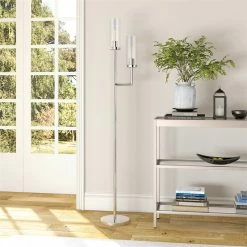 Wholesale ๐ฏ Maklaine Modern 69.5" 2 Bulb Clear Glass Shade Floor Lamp In Nickel And Gray ๐ฅ 13 Wholesale ๐ฏ Maklaine Modern 69.5" 2 Bulb Clear Glass Shade Floor Lamp In Nickel And Gray ๐ฅ -Henn&Hart shop 2575425 1 L