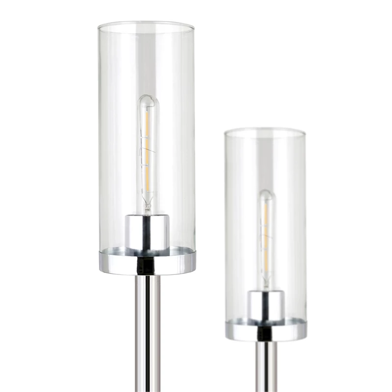 Wholesale ๐ฏ Maklaine Modern 69.5" 2 Bulb Clear Glass Shade Floor Lamp In Nickel And Gray ๐ฅ 9 Wholesale ๐ฏ Maklaine Modern 69.5" 2 Bulb Clear Glass Shade Floor Lamp In Nickel And Gray ๐ฅ - Image 7