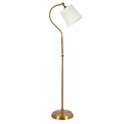 Best Sale ๐ Maklaine Modern Arc Floor Lamp In Brushed Brass ๐