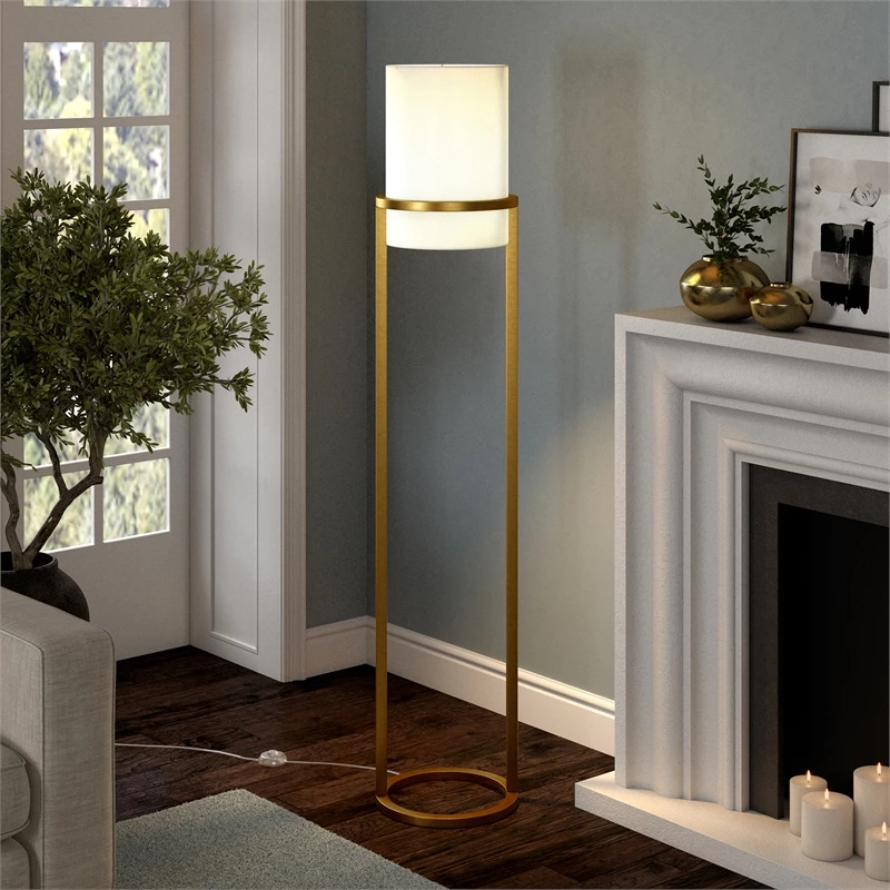 Budget ✔️ Maklaine Industrial Metal Floor Lamp In Brass Finish ⭐ 10 Budget ✔️ Maklaine Industrial Metal Floor Lamp In Brass Finish ⭐ - Image 8