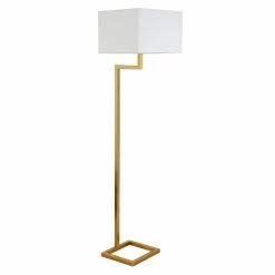 Discount 😍 Maklaine Contemporary Metal Floor Lamp In Brass Finish ✨