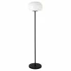 Cheapest ✔️ Maklaine Contemporary Floor Lamp With White Milk Glass Shade In Black/Bronze 🎉
