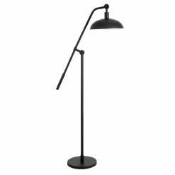 Best reviews of ❤️ Maklaine Contemporary Floor Lamp With Boom Arm In Black/Bronze 🎁