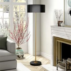 Brand new โจ Maklaine Modern 2-Tone Brass And Blackened Bronze Floor Lamp With Metal Shade ๐ 19 Brand new โจ Maklaine Modern 2-Tone Brass And Blackened Bronze Floor Lamp With Metal Shade ๐ -Henn&Hart shop 2575541 L