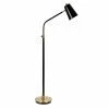 Deals 👍 Allora Mid-Century Height Adjustable Floor Lamp In Black And Brass 🔥 -Henn&Hart shop 2575682 1 L