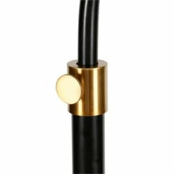 Deals 👍 Allora Mid-Century Height Adjustable Floor Lamp In Black And Brass 🔥 -Henn&Hart shop 2575682 9 L