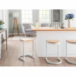 Best reviews of 🧨 Lumisource Compass Mid-Century Wood And Fabric Shelf Floor Lamp In Natural/Black 💯 -Henn&Hart shop 2578805 8 L