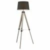Brand new 🎁 Lumisource Compass Mid-Century PVC And Wood Floor Lamp In Gray And Black ⌛ -Henn&Hart shop 2578806 L