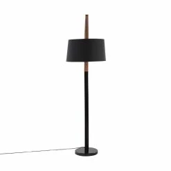Best deal ⌛ Lumisource Noah Mid-Century Wood And Marble Floor Lamp In Walnut/Black 👍 -Henn&Hart shop 2578916 2 L