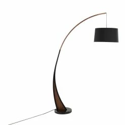 Best deal ⌛ Lumisource Noah Mid-Century Wood And Marble Floor Lamp In Walnut/Black 👍 -Henn&Hart shop 2578916 4 L