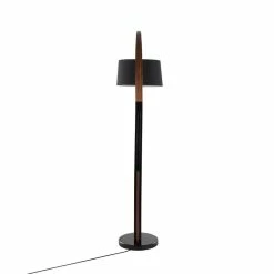 Best deal ⌛ Lumisource Noah Mid-Century Wood And Marble Floor Lamp In Walnut/Black 👍 -Henn&Hart shop 2578916 6 L