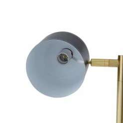 Deals 👏 Posh Living Kaylei Floor Lamp 6ft Power Cord Foot Switch 2 Lights Black ✔️ -Henn&Hart shop 2620059 6 L