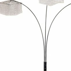 Best reviews of 😍 HomeRoots 'Floor Lamp With Three Hanging Crystal Shades ⌛ -Henn&Hart shop 2622194 2 L