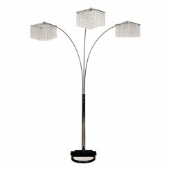 Best reviews of 😍 HomeRoots 'Floor Lamp With Three Hanging Crystal Shades ⌛