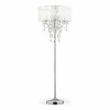 Cheapest 🔥 HomeRoots 'Glam Silver Faux Crystal Floor Lamp With See Thru Shade 🤩 -Henn&Hart shop 2622198 L