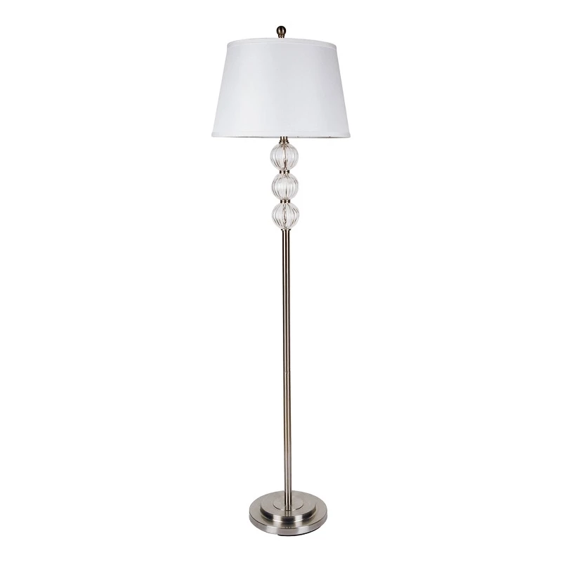 Promo ๐ HomeRoots '63" Nickel Traditional Shaped Floor Lamp With White Empire Shade ๐งจ 3 Promo ๐ HomeRoots '63" Nickel Traditional Shaped Floor Lamp With White Empire Shade ๐งจ